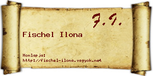 Fischel Ilona névjegykártya